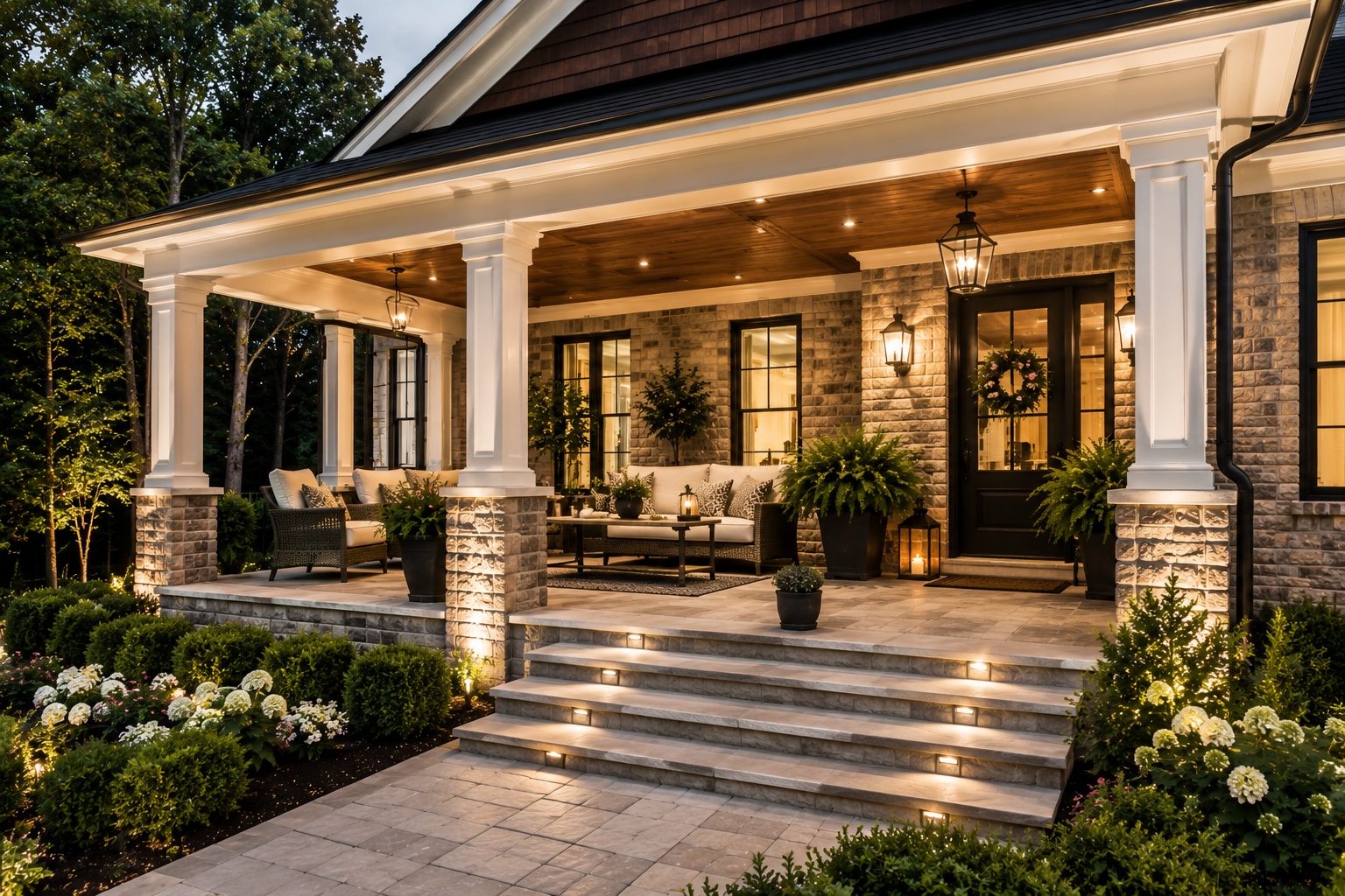 Luxury porch addition project